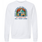 What Happens At The Campground - Sponge Fleece Raglan Sweatshirt - Assorted Colors