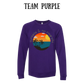 VP - Sunsets & No Regrets - Sponge Fleece Raglan Sweatshirt - Blues, Purples