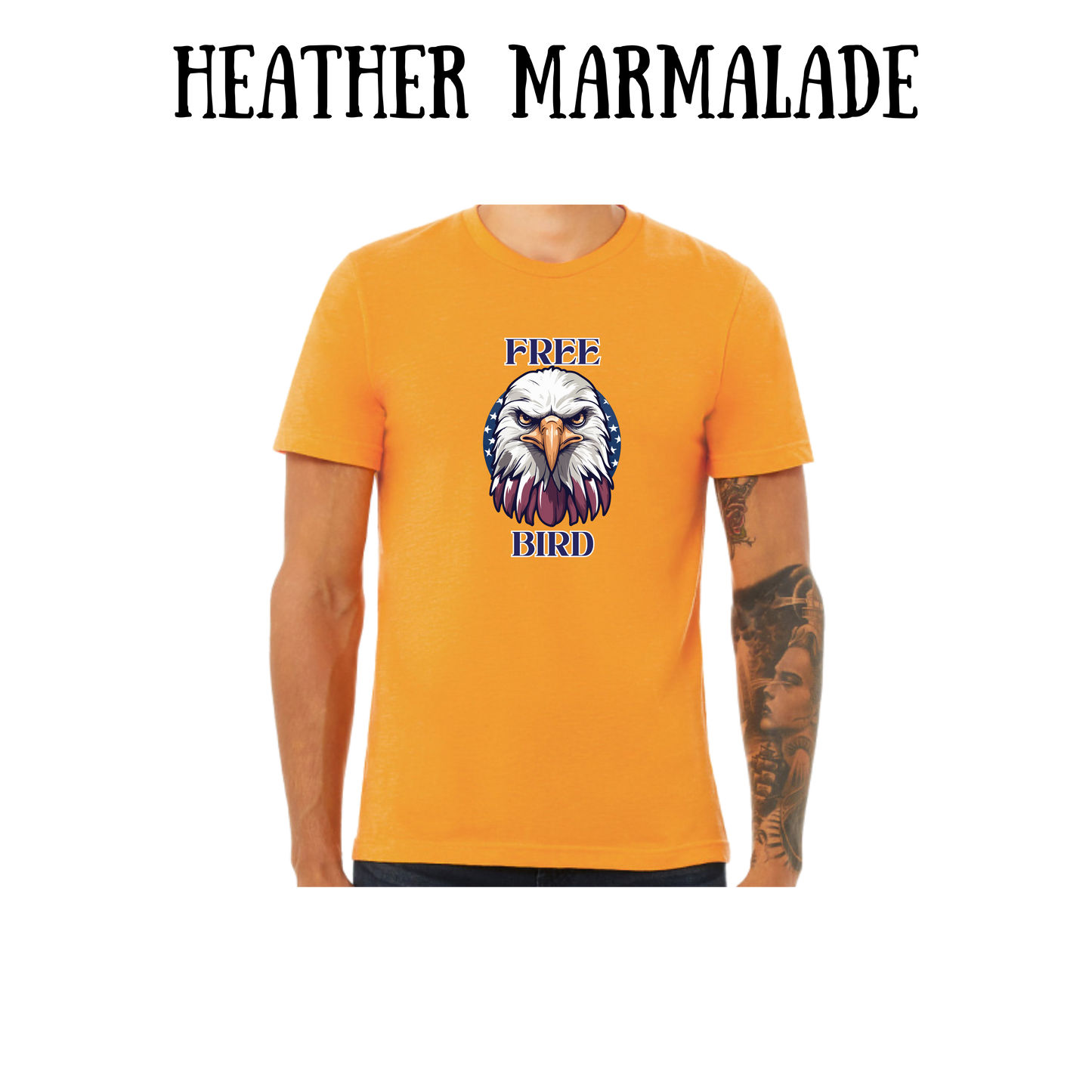 PP - Free Bird - Unisex Tee - Yellows, Oranges, Reds