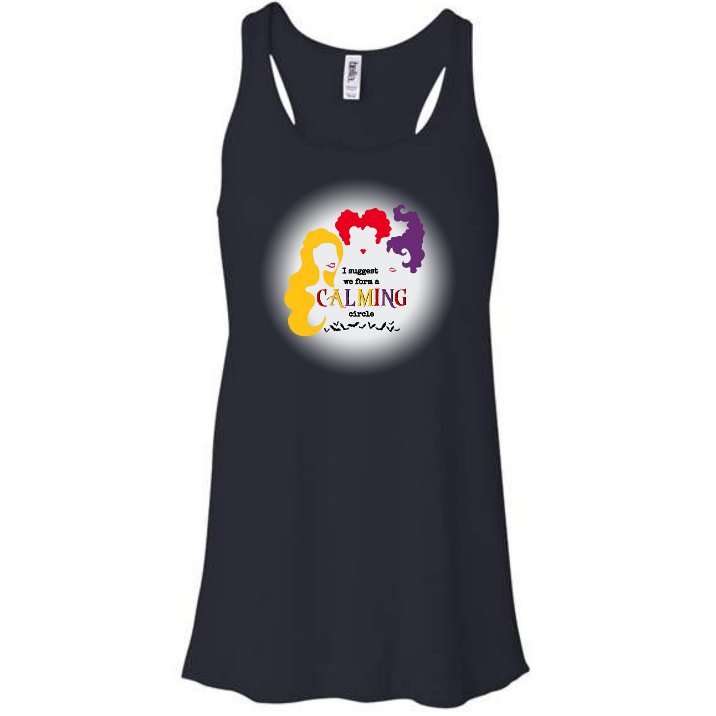 Calming Circle - Women's Flowy Racerback Tank - Assorted Colors