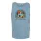 What Happens At The Campground - Comfort Colors - Unisex Tank - Neutral Colors & Blues