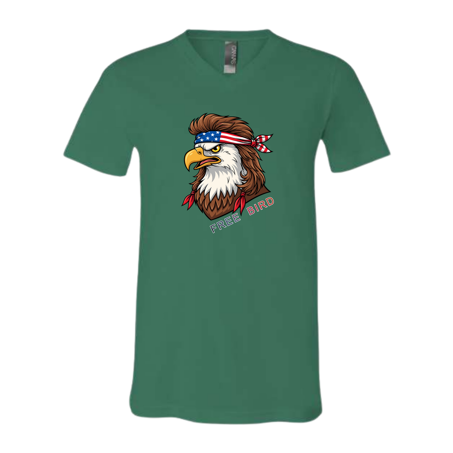 Rockin Free Bird - Bella+Canvas - Unisex V-Neck - Assorted Colors