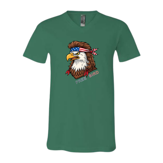 Rockin Free Bird - Bella+Canvas - Unisex V-Neck - Assorted Colors
