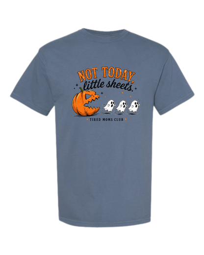 Not Today, Little Sheets - Comfort Colors - Heavyweight Unisex Tee - Blues