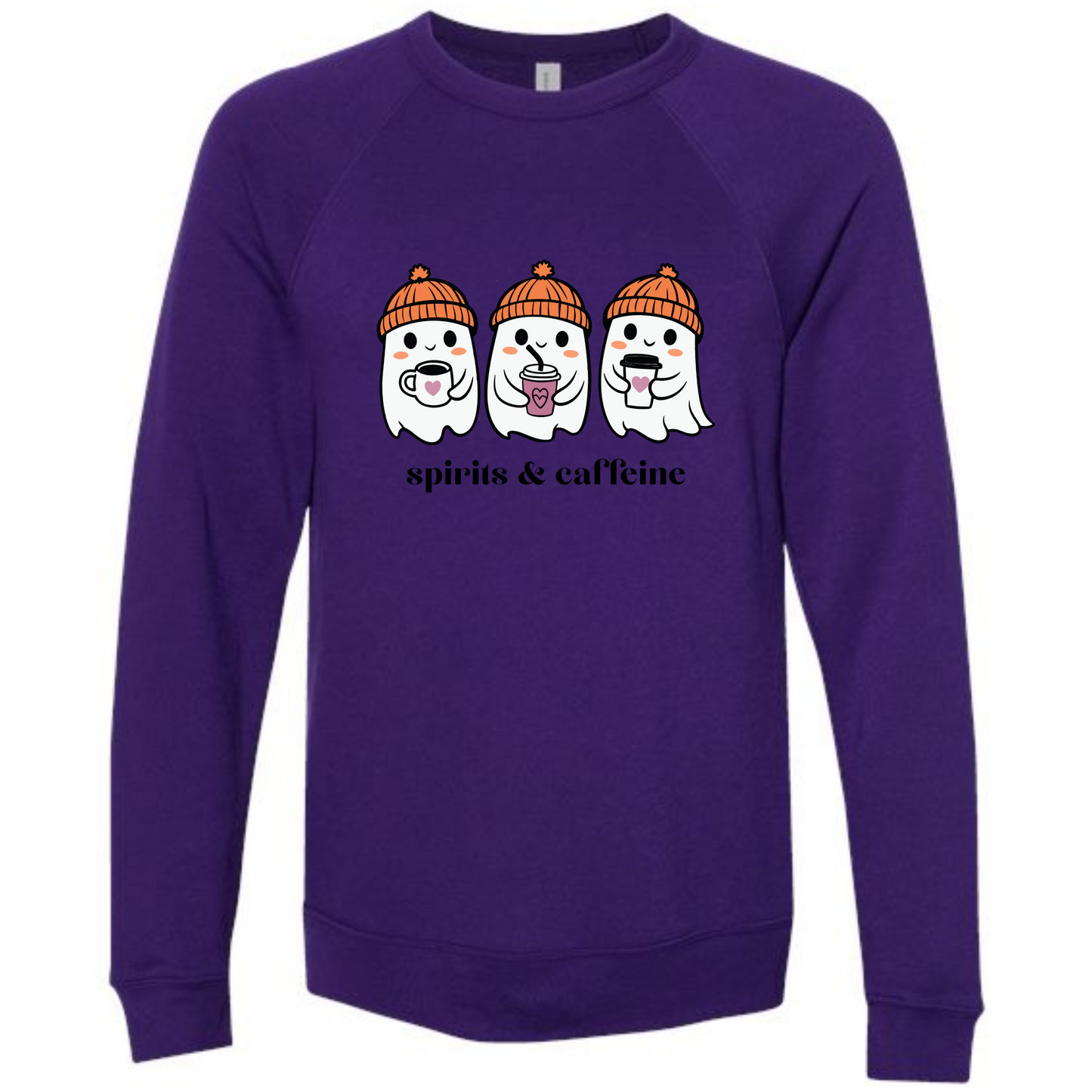 HP - Spirits & Caffeine - Sponge Fleece Raglan Sweatshirt - Blues, Purples