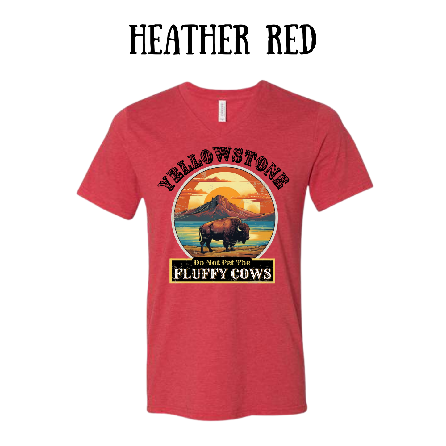 CP - Yellowstone: Fluffy Cows - Unisex V-Neck - Assorted Colors