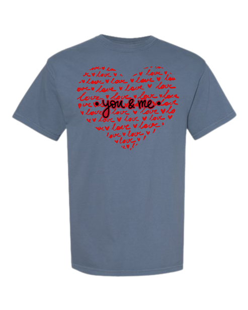 You & Me - Comfort Colors - Heavyweight Unisex Tee - Blues