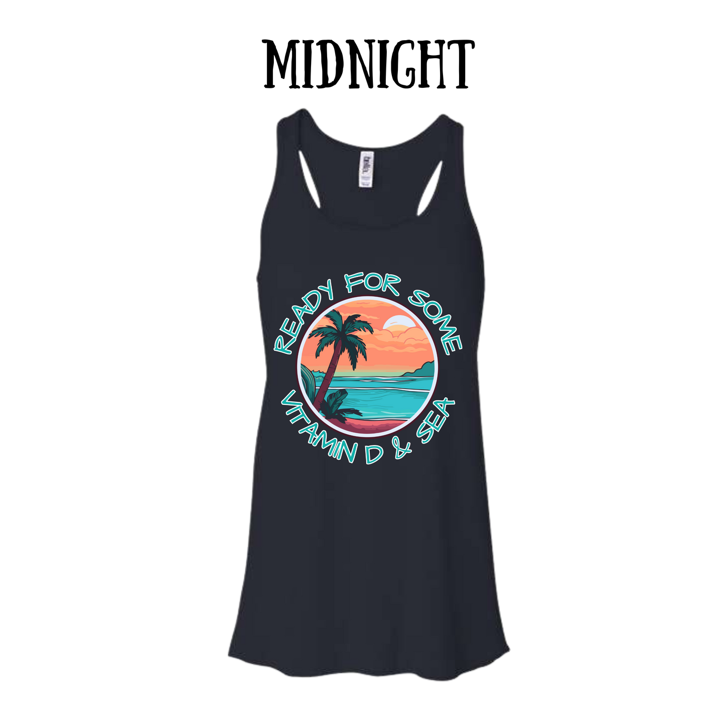 VP - Ready For Some Vitamin D & Sea - Women's Flowy Racerback Tank