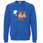 Happy Hallothanksmas Gnomes - Sponge Fleece Raglan Sweatshirt - Blues, Purples