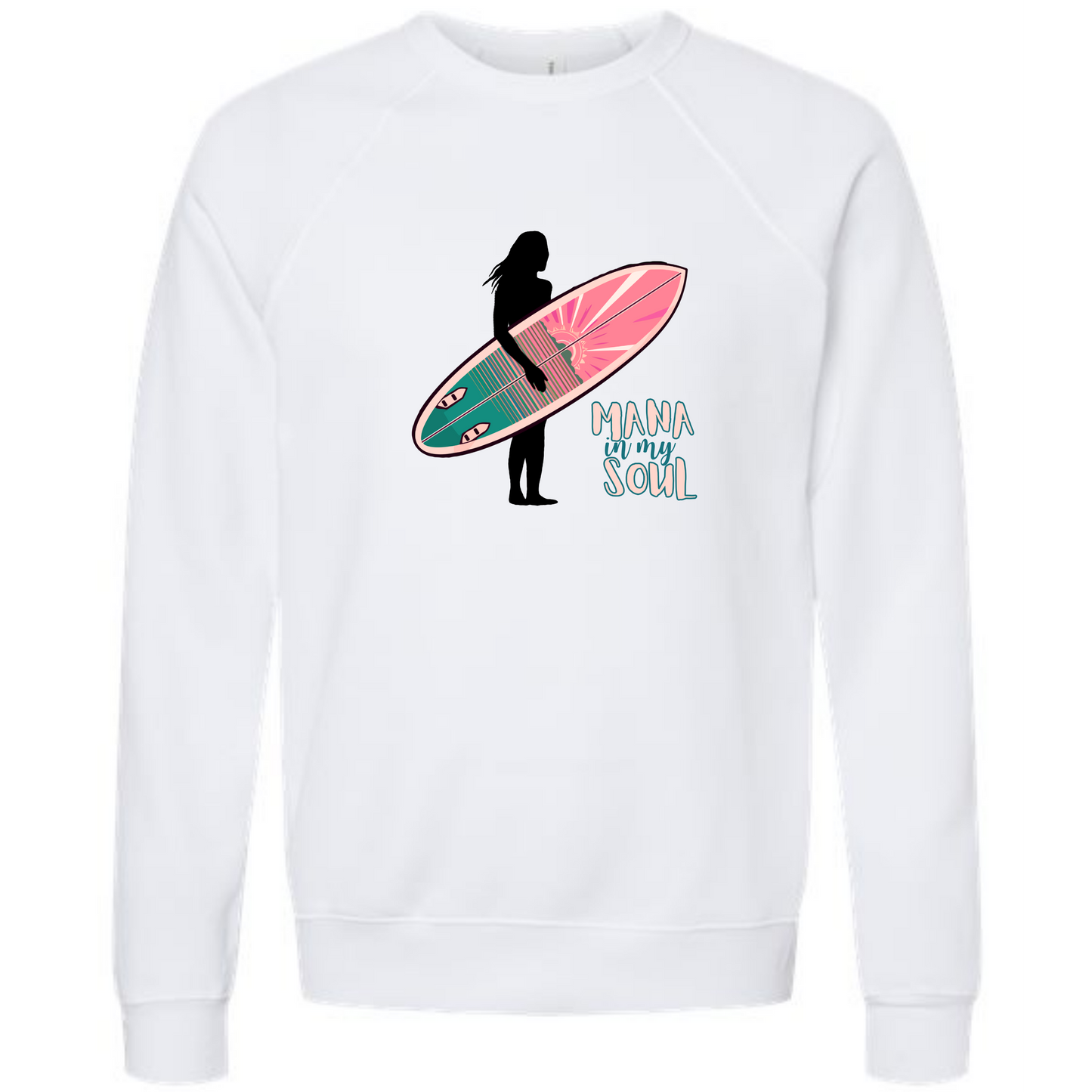 Mana in My Soul - Sponge Fleece Raglan Sweatshirt - Assorted Colors