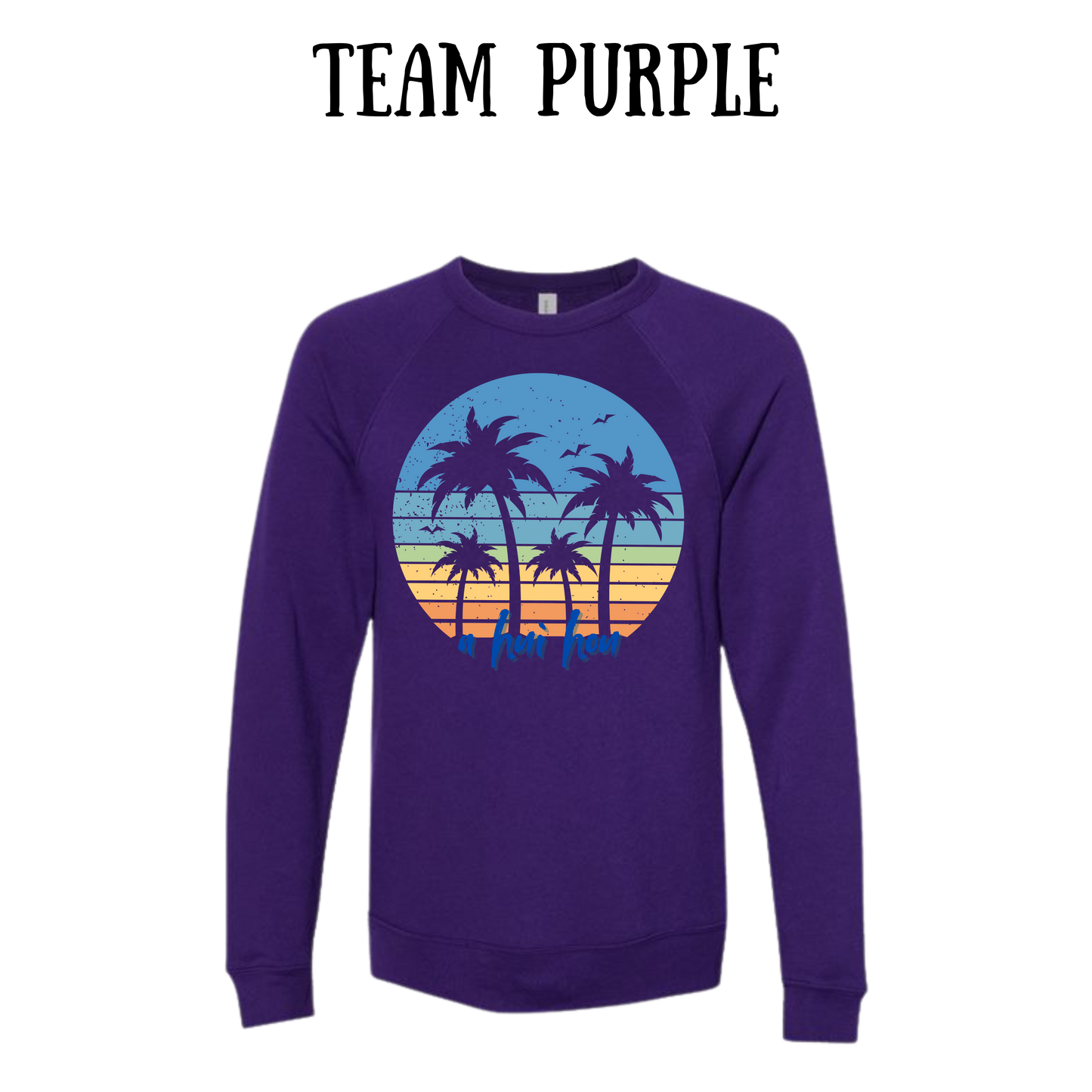 VP - A Hui Hou - Sponge Fleece Raglan Sweatshirt - Blues, Purples