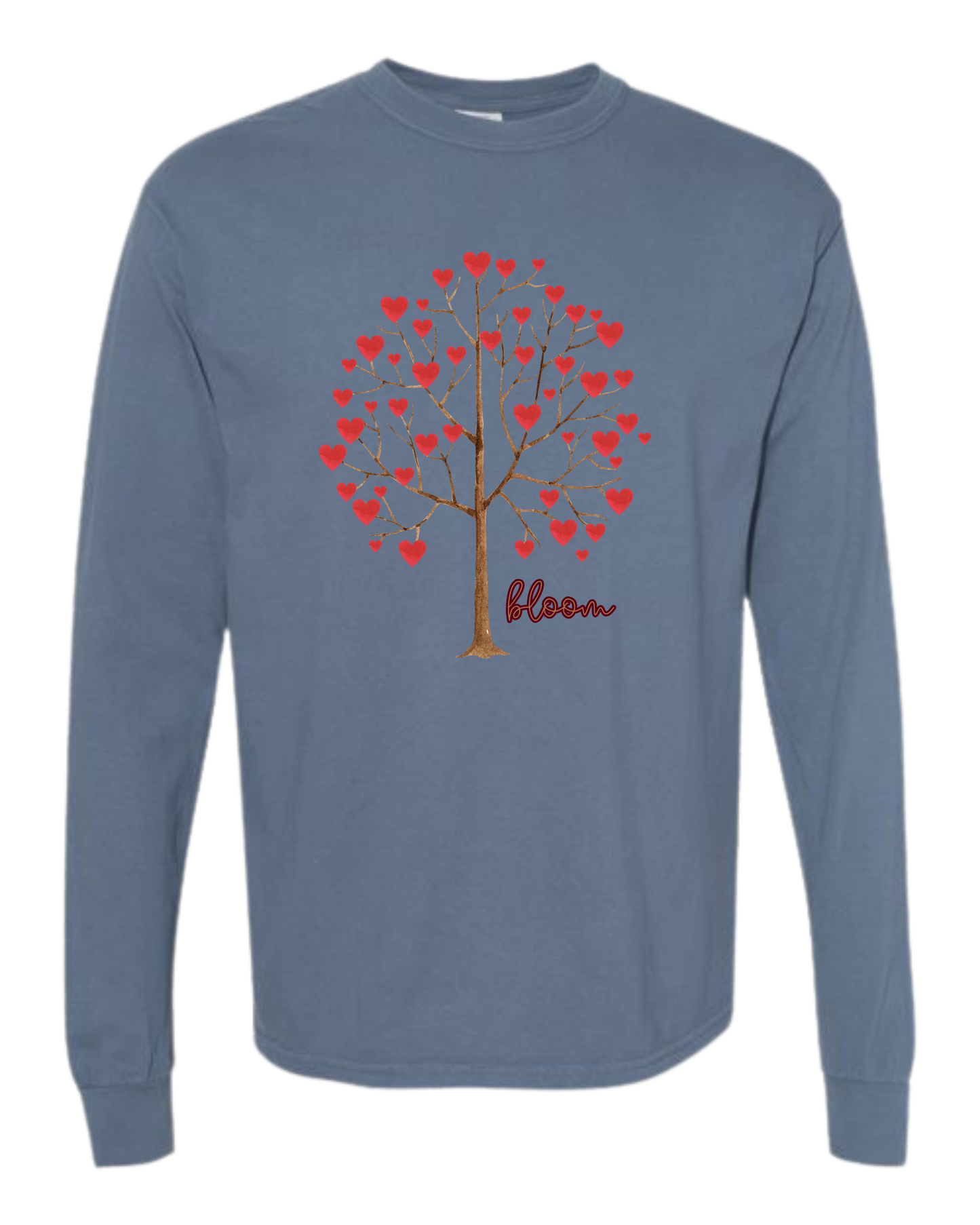Bloom - Comfort Colors - Heavyweight Long Sleeve Tee - Blues & Greens