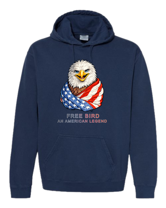 Free Bird An American Legend - Comfort Colors - Hooded Sweatshirt - Assorted Colors