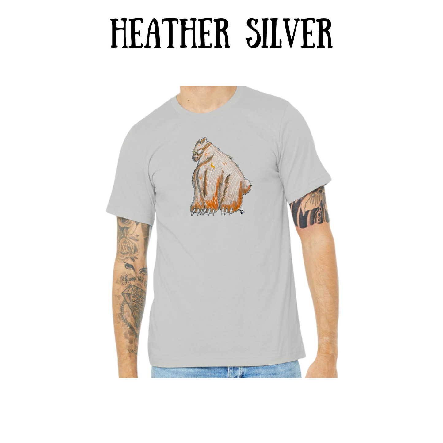 AC - Muscle Bear - Unisex Tee - Pinks, Purples, Neutrals