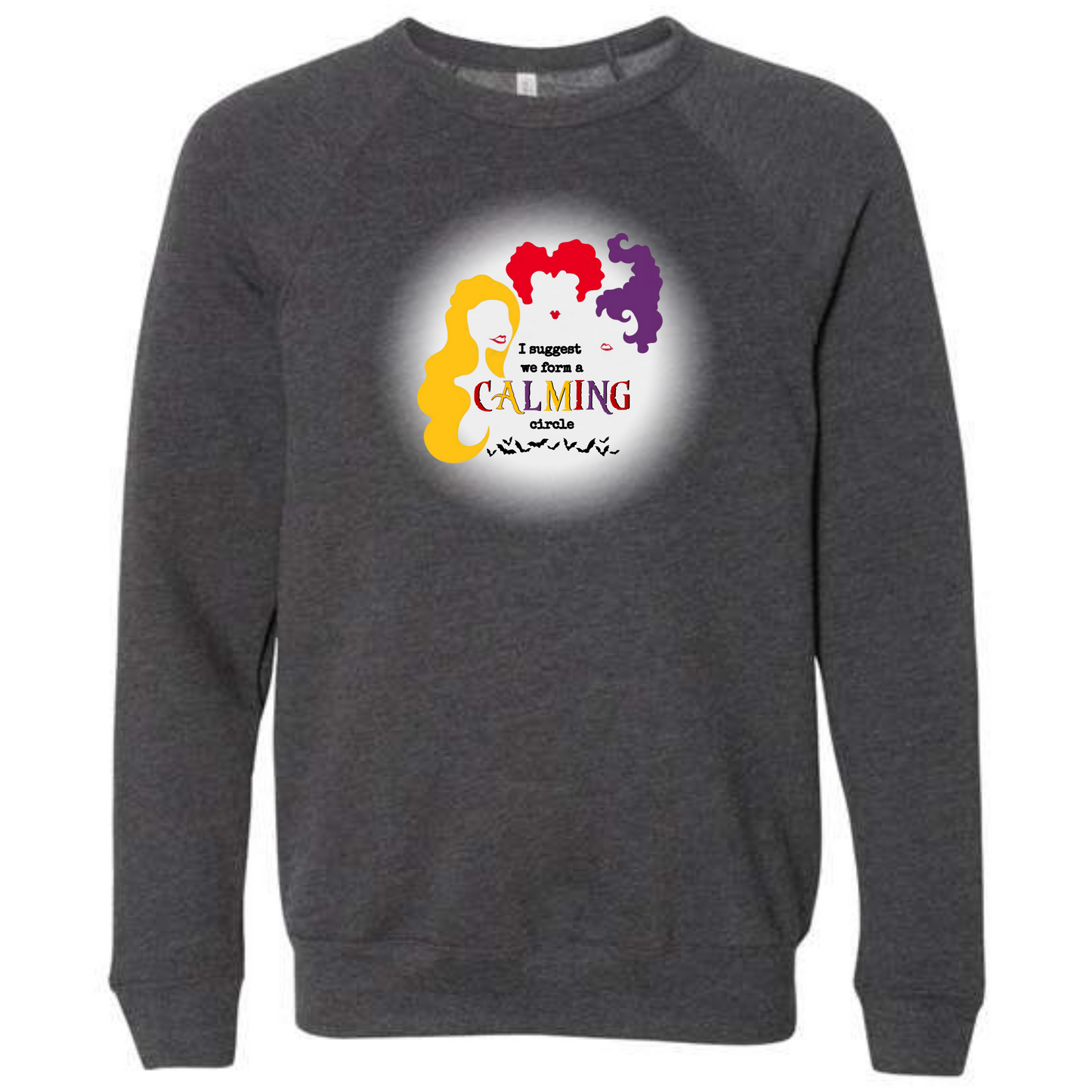 HP - Calming Circle - Sponge Fleece Raglan Sweatshirt - Greens, Neutrals