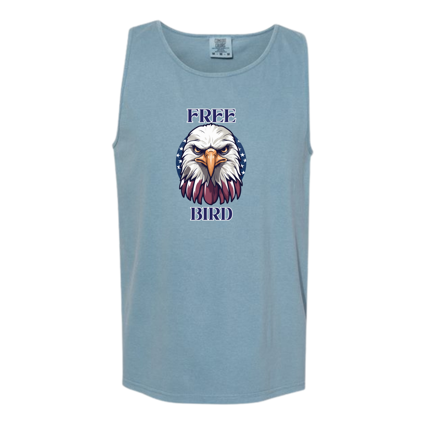 Free Bird - Comfort Colors - Unisex Tank - Neutral Colors & Blues