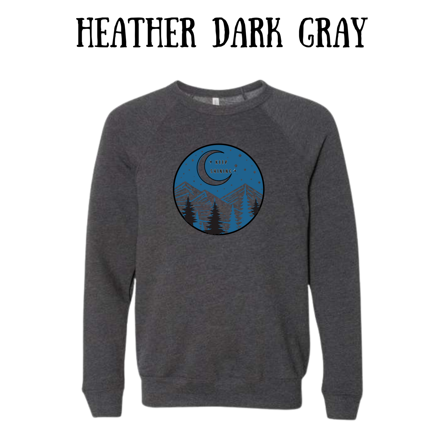 OP - Keep Shining - Sponge Fleece Raglan Sweatshirt - Greens, Neutrals