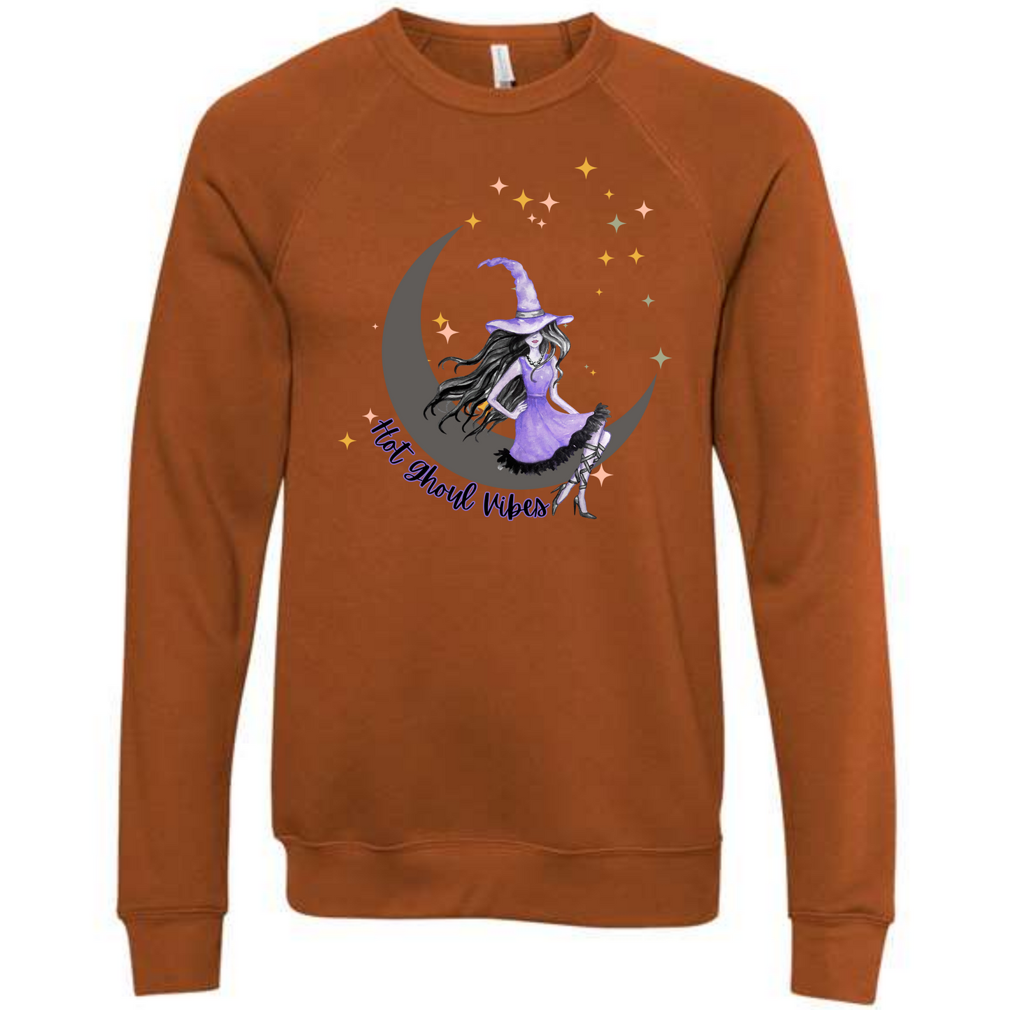 HP - Hot Ghoul Vibes - Sponge Fleece Raglan Sweatshirt - Assorted Colors