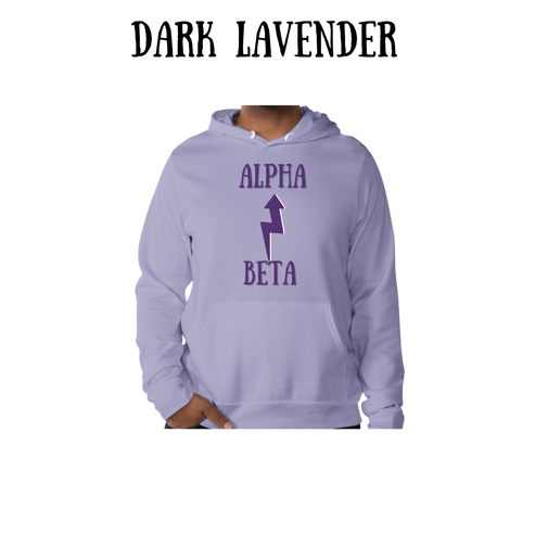 Beta to Alpha - Sponge Fleece Hoodie - Blues, Purples