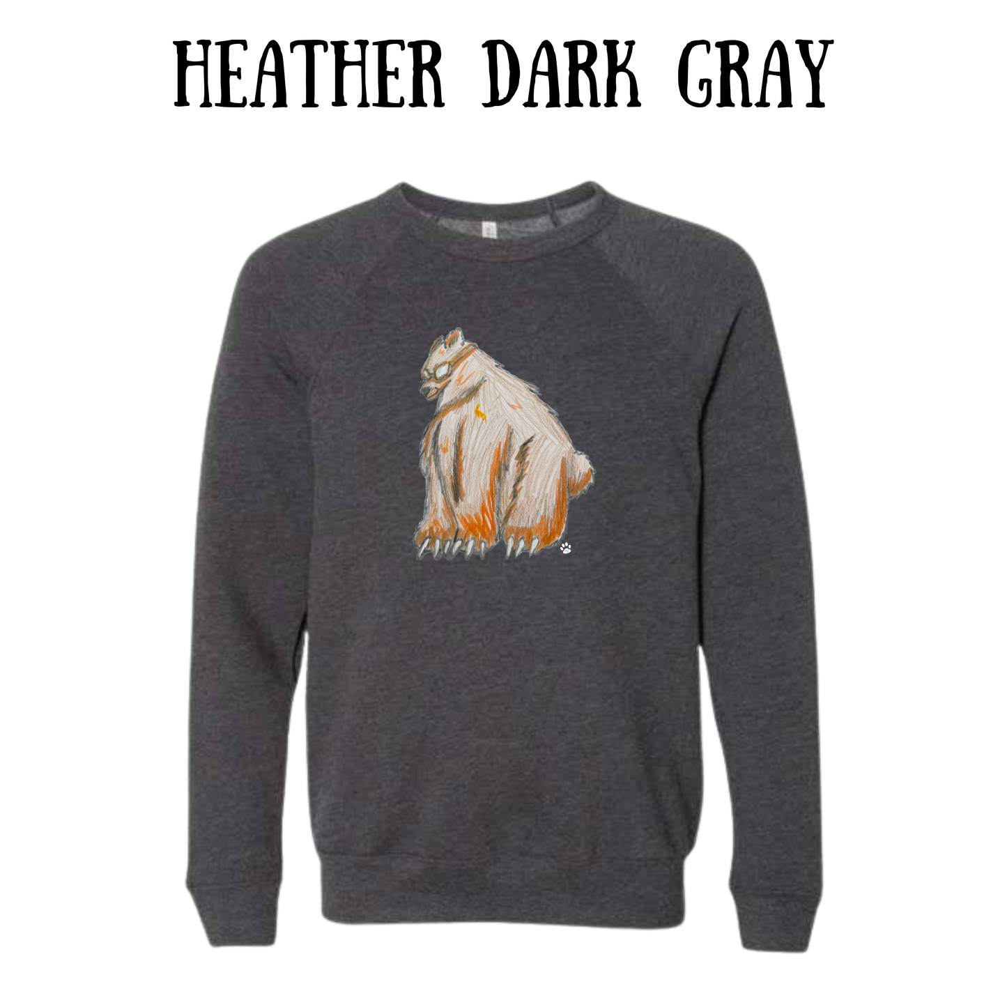 AC - Muscle Bear - Sponge Fleece Raglan Sweatshirt - Greens, Neutrals