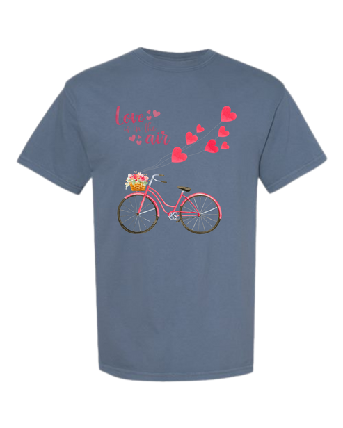 Love Is in The Air - Comfort Colors - Heavyweight Unisex Tee - Blues