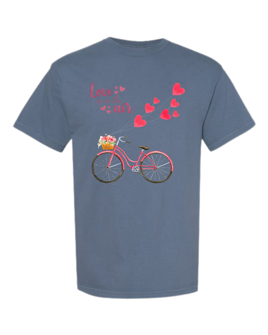 Love Is in The Air - Comfort Colors - Heavyweight Unisex Tee - Blues