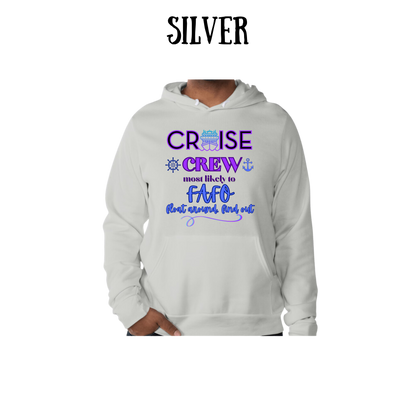 VP - Cruise Crew FAFO - Sponge Fleece Hoodie - Greens, Neutrals