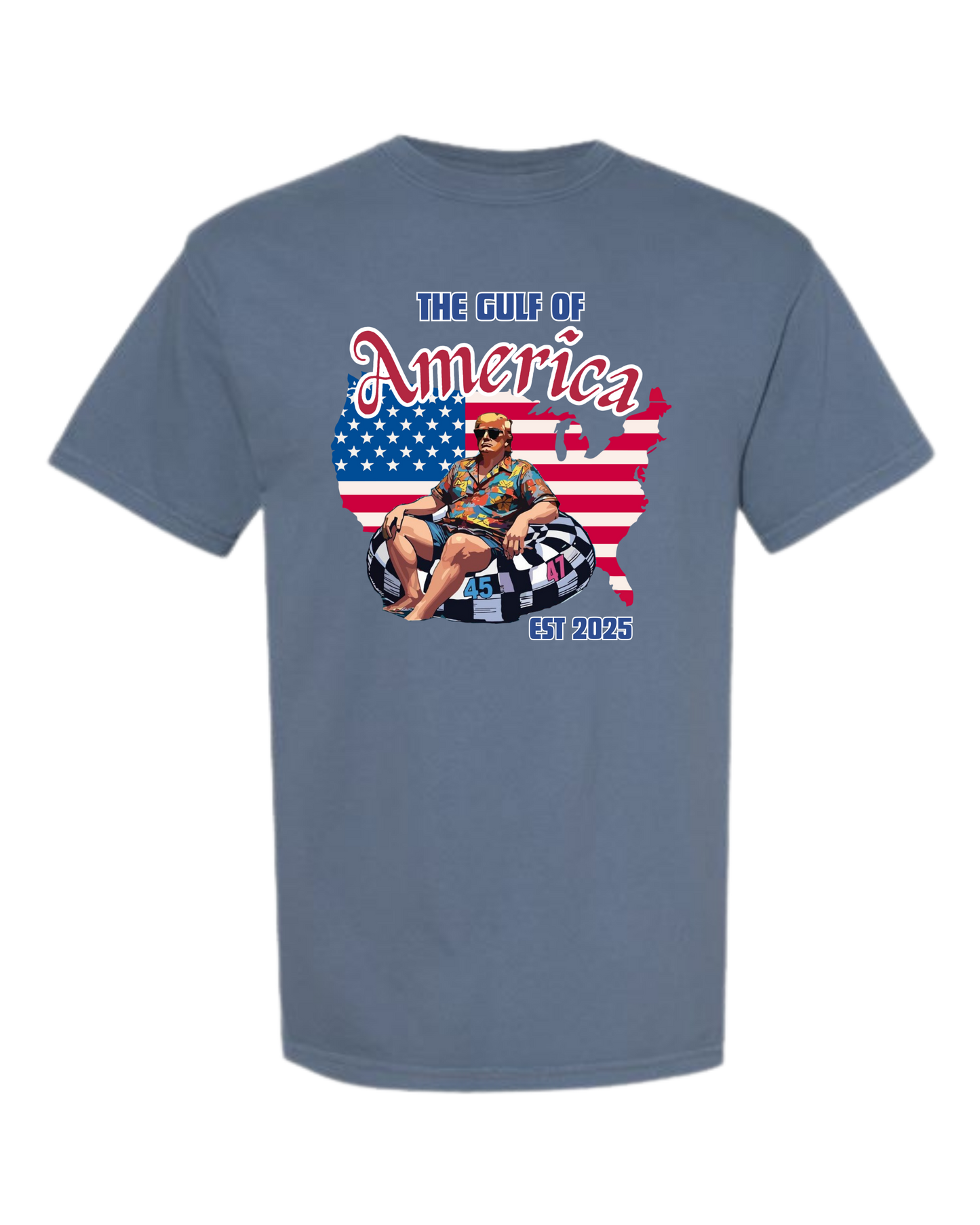 The Gulf of America - Comfort Colors - Heavyweight Unisex Tee - Blues
