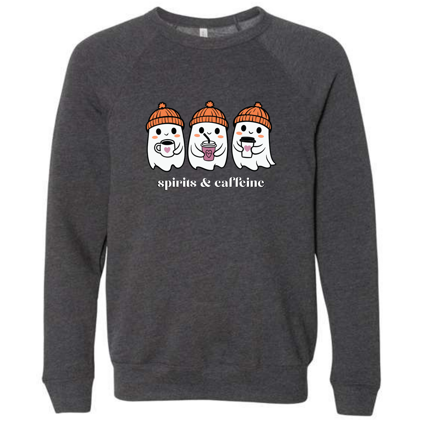 HP - Spirits & Caffeine - Sponge Fleece Raglan Sweatshirt - Greens, Neutrals