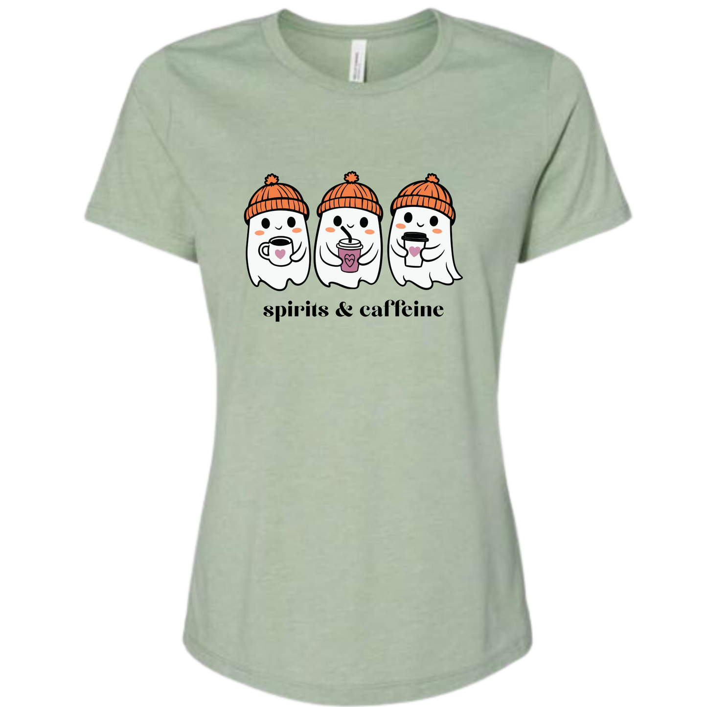 Spirits & Caffeine - Women's Relaxed Fit Tee - Assorted Colors