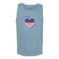 One Nation One Heart - Comfort Colors - Unisex Tank - Neutral Colors & Blues