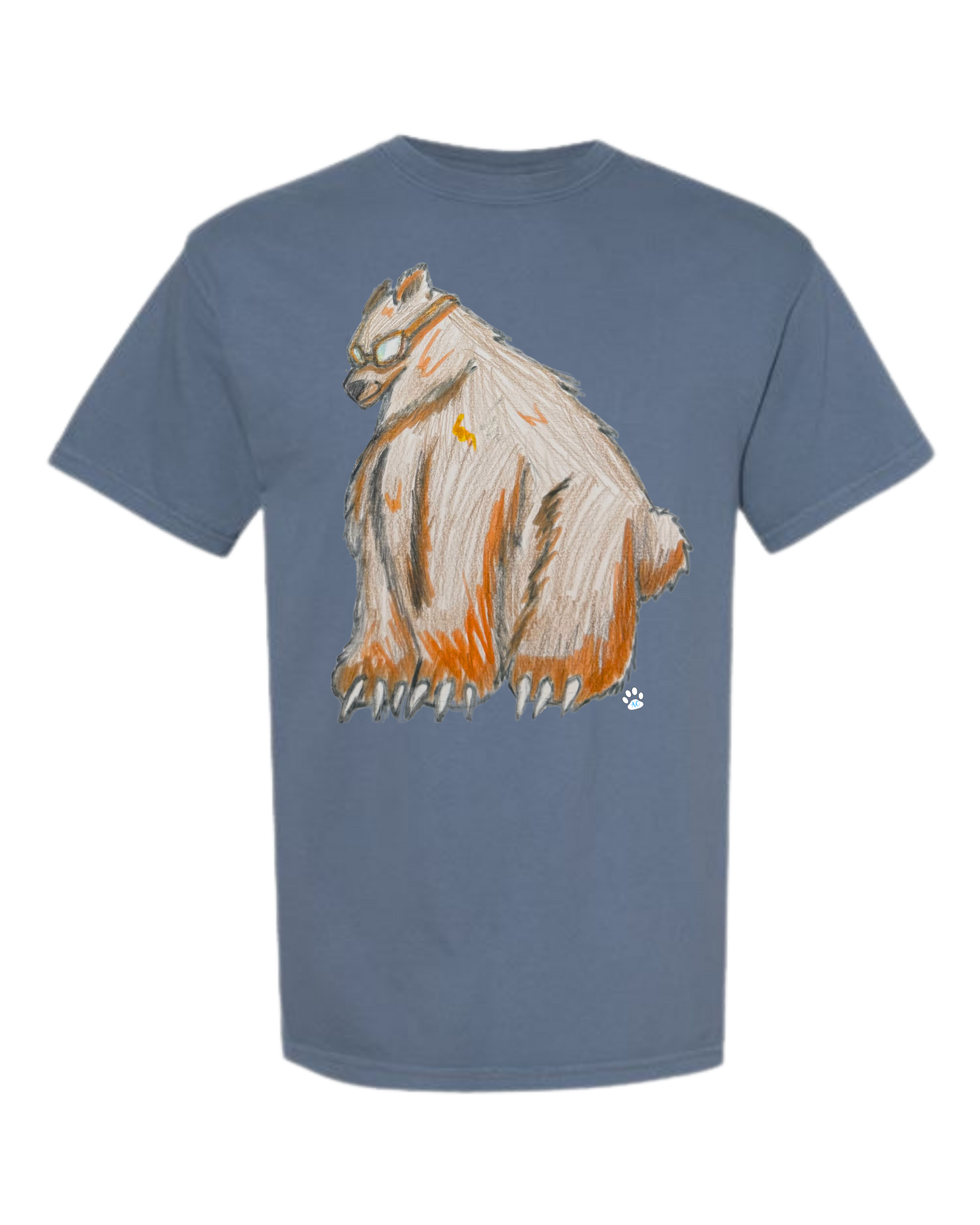 Muscle Bear - Comfort Colors - Heavyweight Unisex Tee - Blues