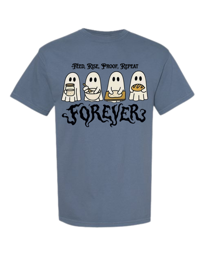 Sourdough Ghosties - Comfort Colors - Heavyweight Unisex Tee - Blues