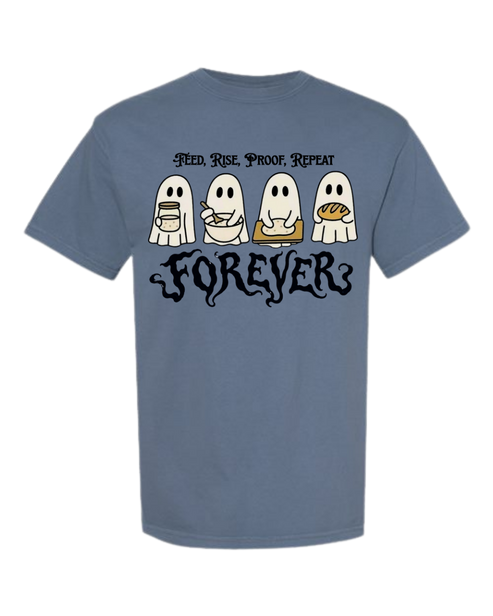 Sourdough Ghosties - Comfort Colors - Heavyweight Unisex Tee - Blues