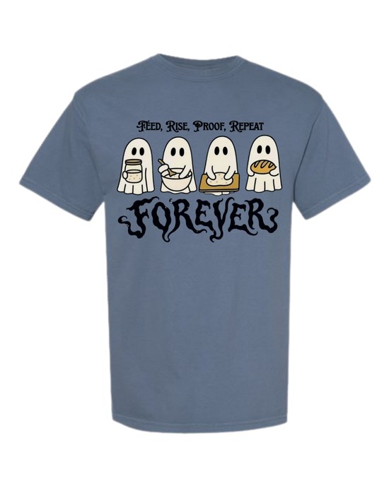 Sourdough Ghosties - Comfort Colors - Heavyweight Unisex Tee - Blues