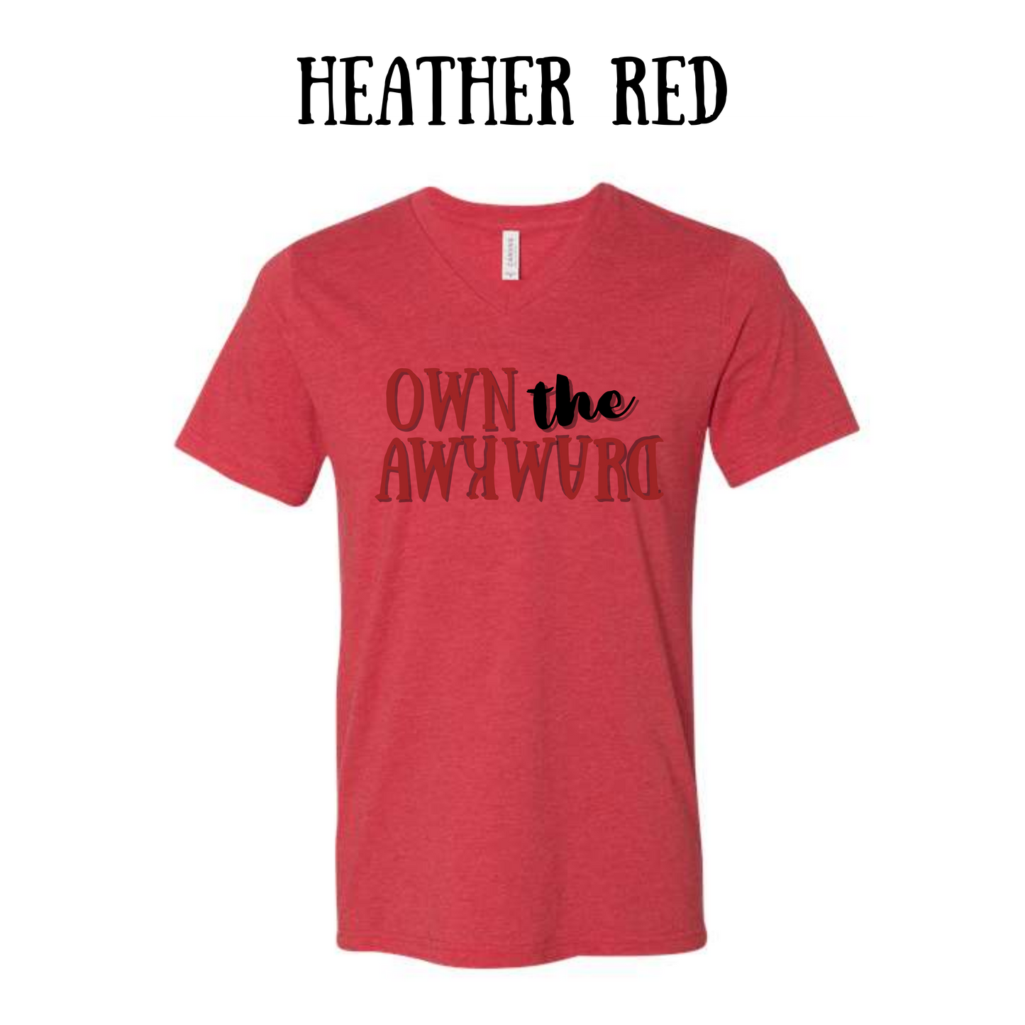 own the awkward - unisex v-neck - assorted colors