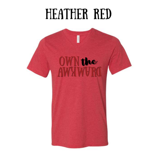 own the awkward - unisex v-neck - assorted colors