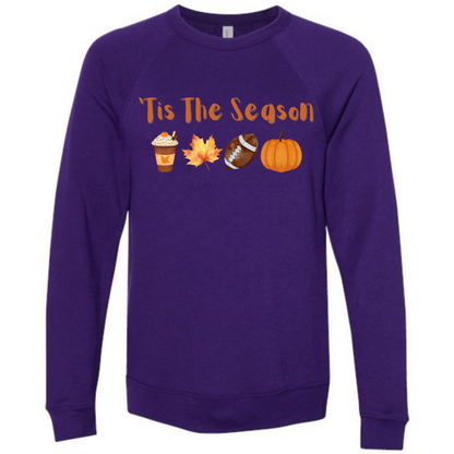 HP - 'Tis the Season - Fall - Sponge Fleece Raglan Sweatshirt - Blues, Purples