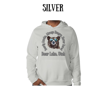 CP - Bear Lake Utah - Sponge Fleece Hoodie - Greens, Neutrals