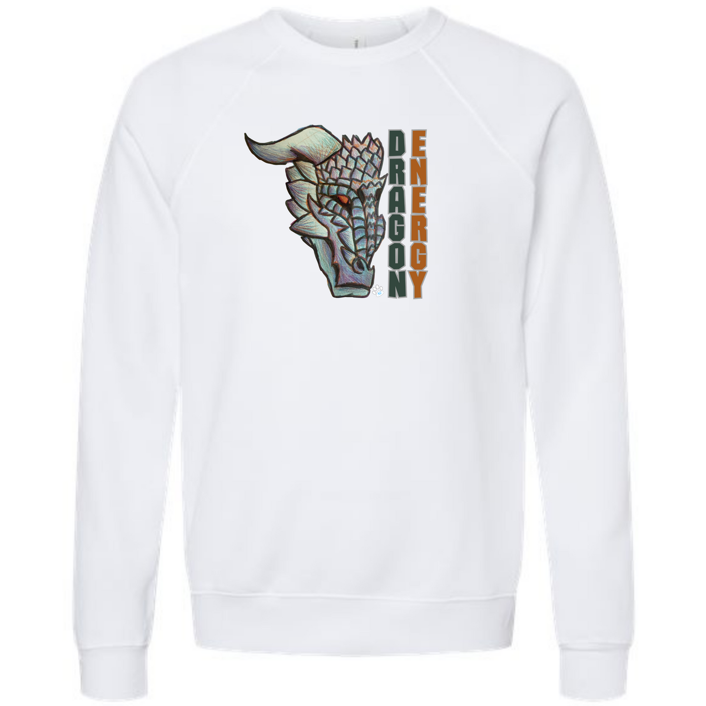 Dragon Energy - Sponge Fleece Raglan Sweatshirt - Assorted Colors