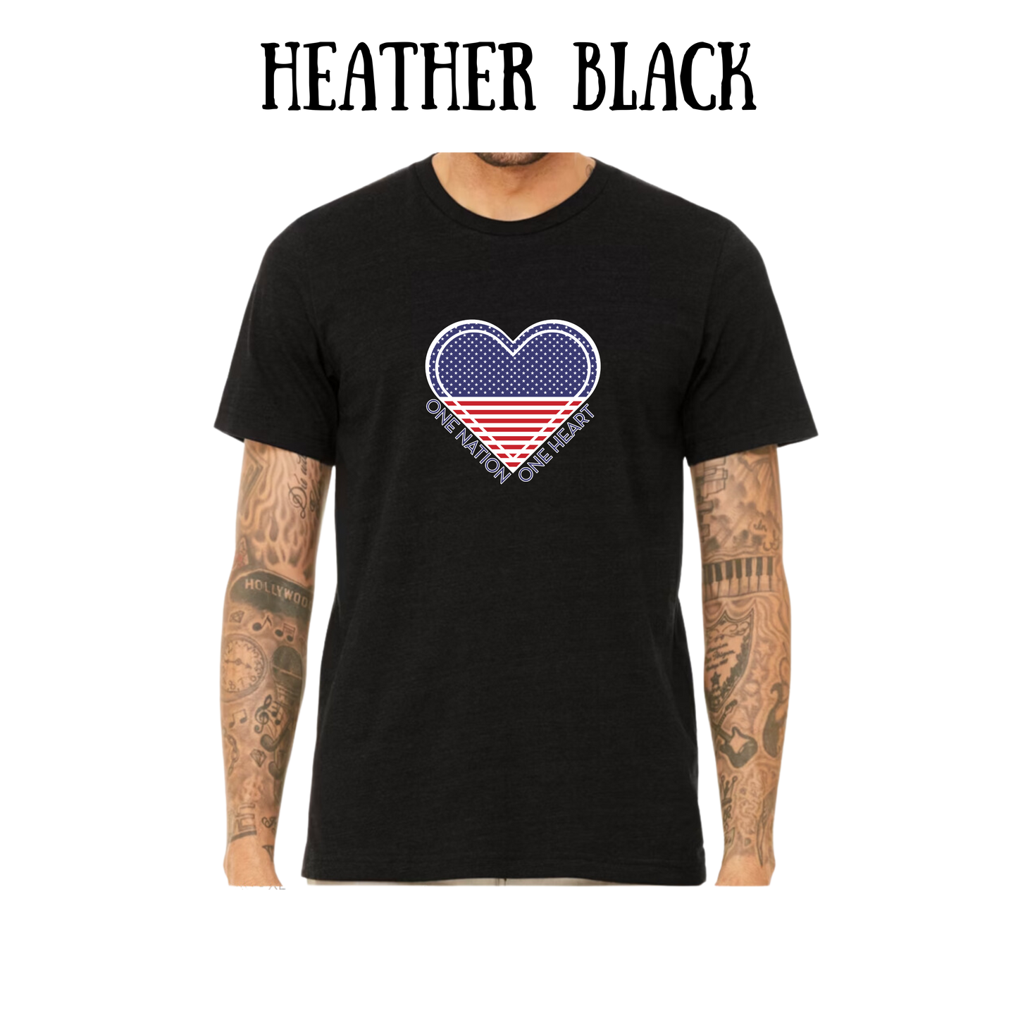PP - One Nation One Heart - Unisex Tee - Blues