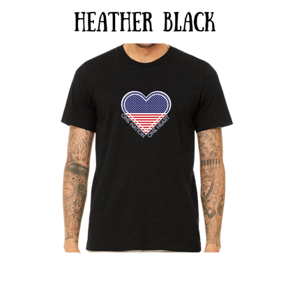 PP - One Nation One Heart - Unisex Tee - Blues