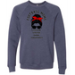 SP - Football Moms Fueled By - Sponge Fleece Raglan Sweatshirt - Blues, Purples