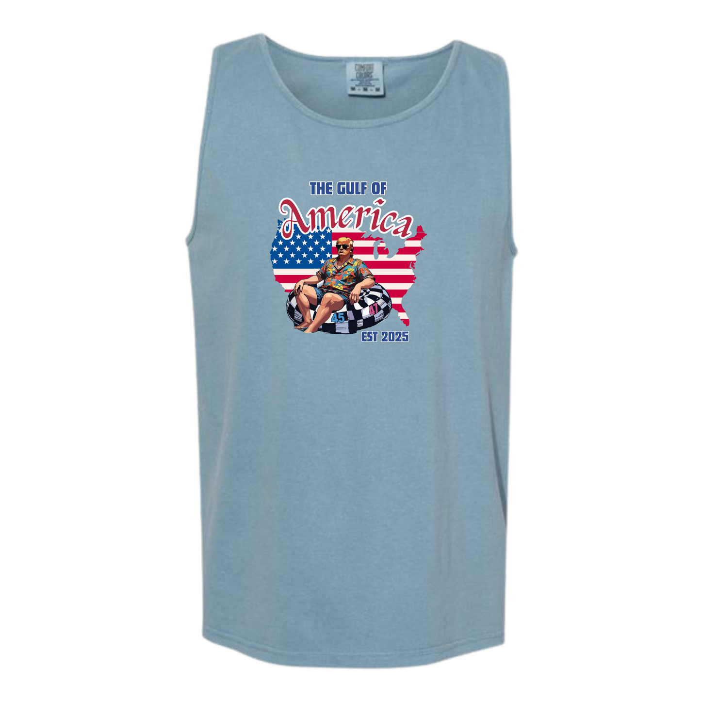 The Gulf of America - Comfort Colors - Unisex Tank - Neutral Colors & Blues