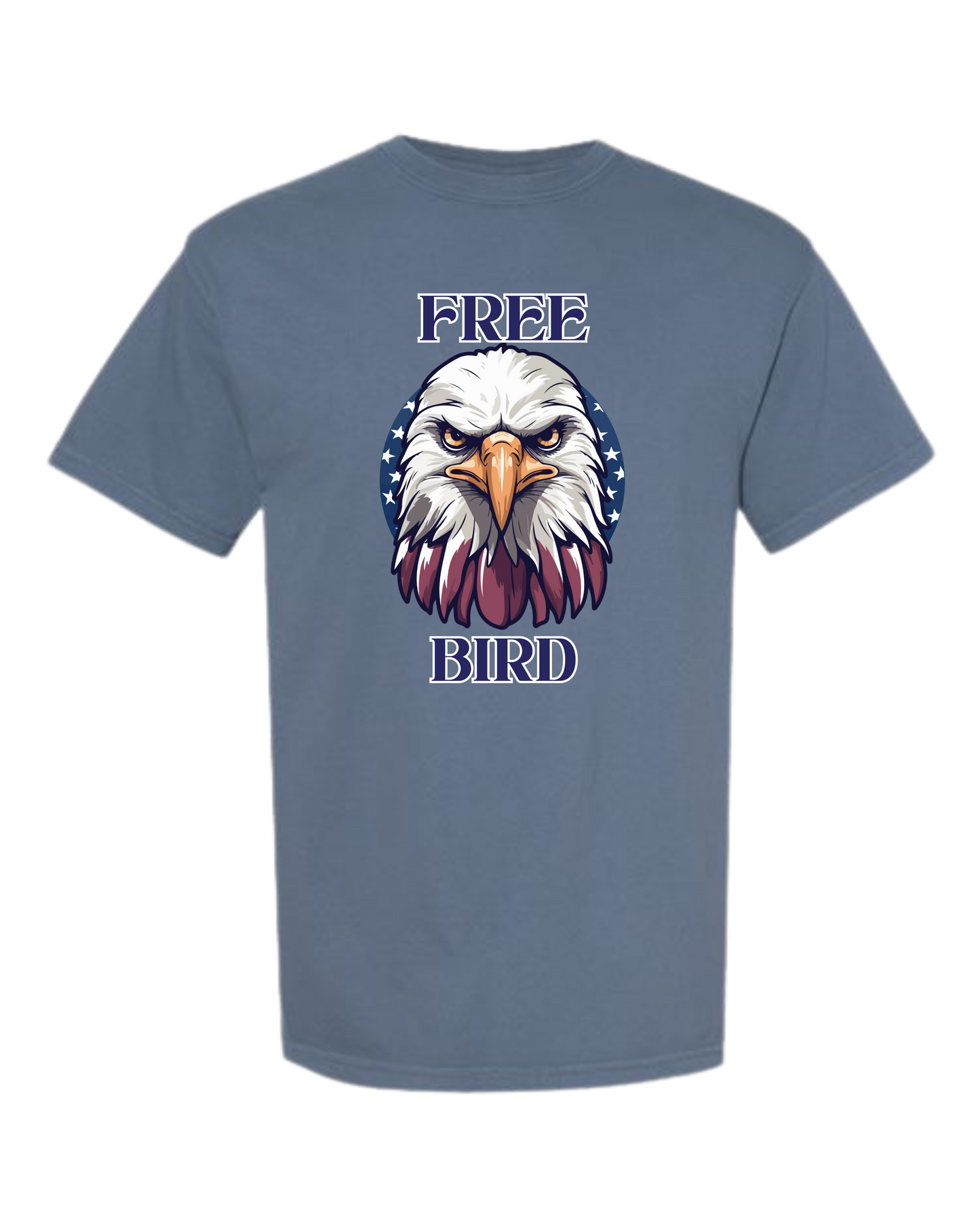 Free Bird - Comfort Colors - Heavyweight Unisex Tee - Blues