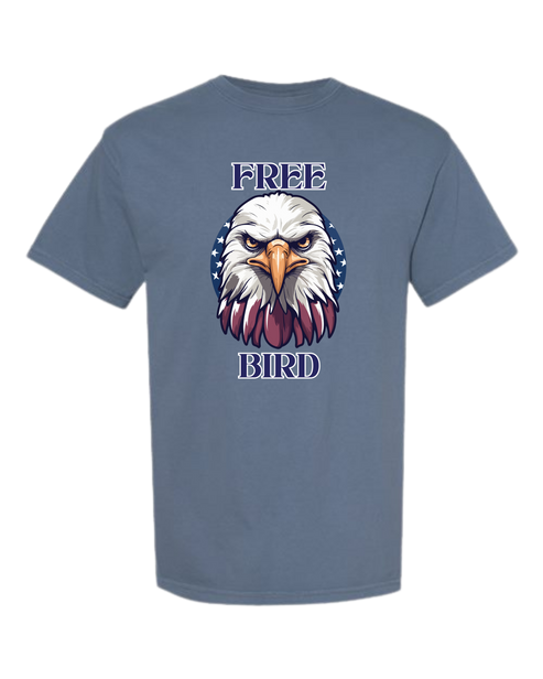 Free Bird - Comfort Colors - Heavyweight Unisex Tee - Blues