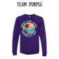 VP - Ready For Some Vitamin D & Sea - Sponge Fleece Raglan Sweatshirt - Blues, Purples