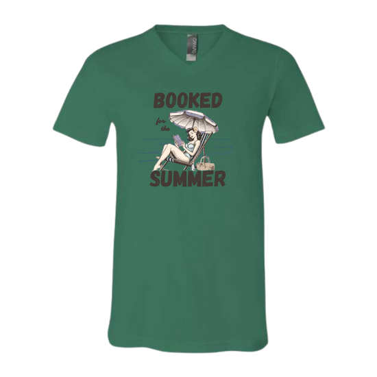 Booked for the Summer - Bella+Canvas - Unisex V-Neck - Assorted Colors