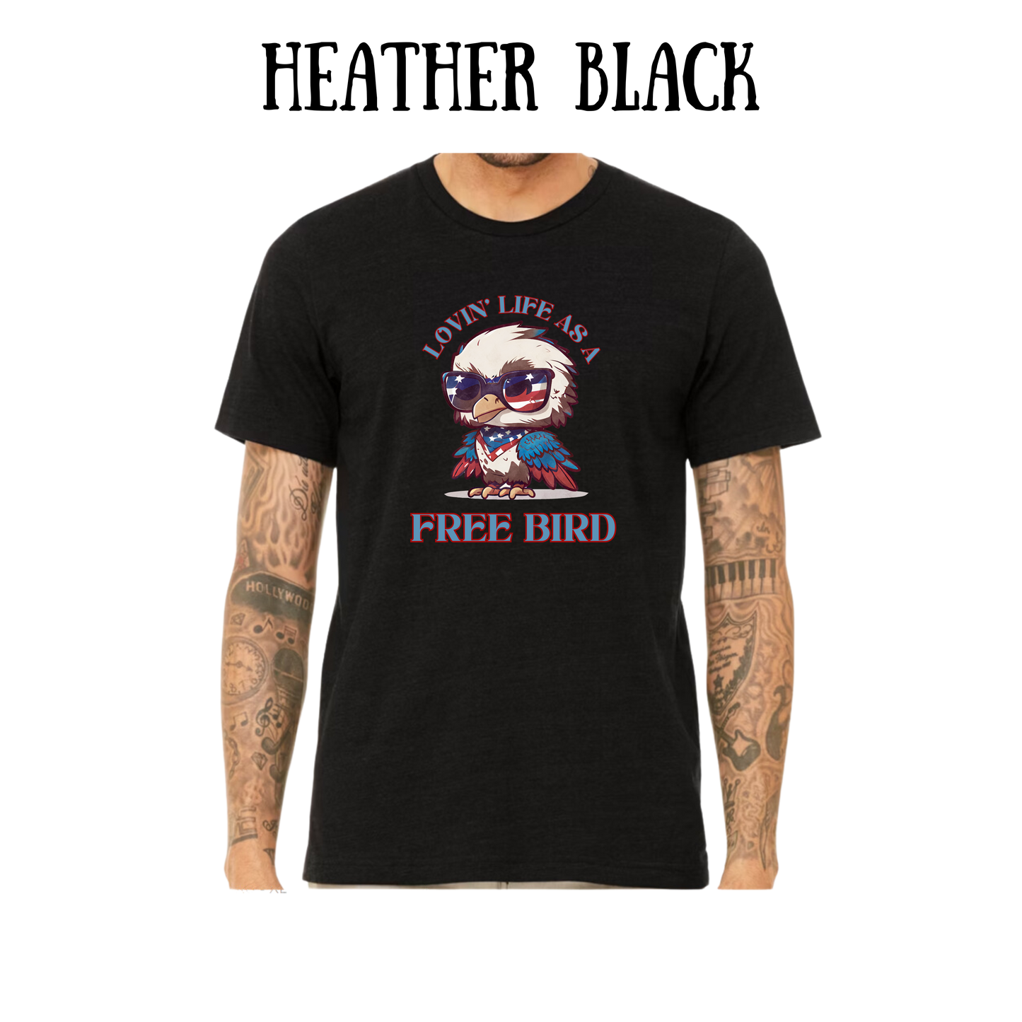 PP - Lovin' Life As A Free Bird - Unisex Tee - Blues