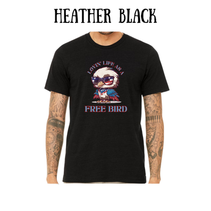 PP - Lovin' Life As A Free Bird - Unisex Tee - Blues
